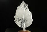 Beautiful, Polished Quartz Leaf with Stand - Madagascar #338392-1